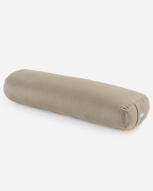 Light Taupe - Yoga Bolster Klein Seitlich | Lotuscrafts