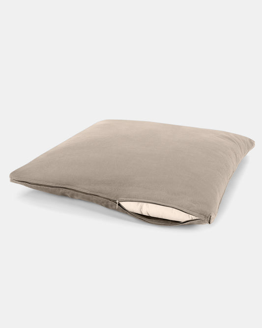 Light Taupe - 7 cm Meditationsmatte seitlich offen | Lotuscrafts