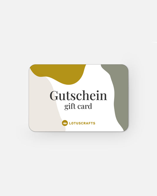 Lotuscrafts Gutscheinkarte Grafik