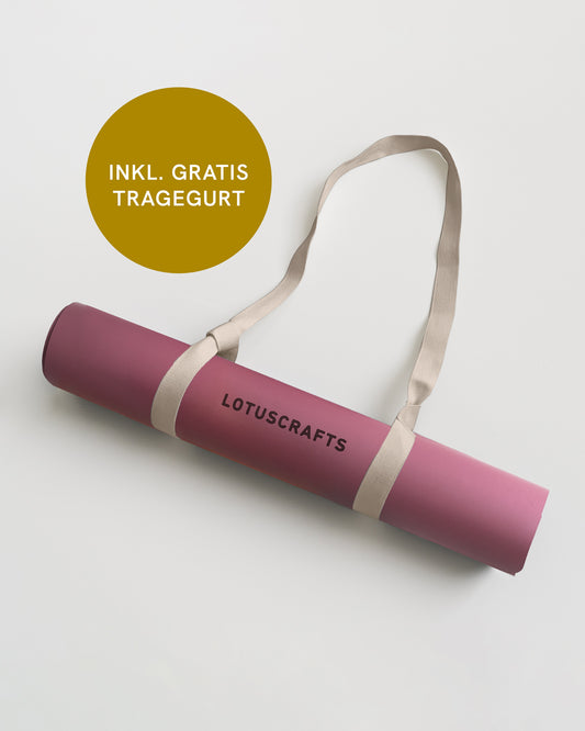 Yogamatte Pure Aubergine inkl. gratis Tragegurt