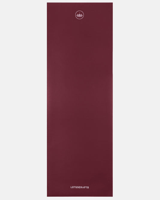 Dark Cranberry - Arise Yogamatte aus Naturkautschuk ganz oben | Lotuscrafts
