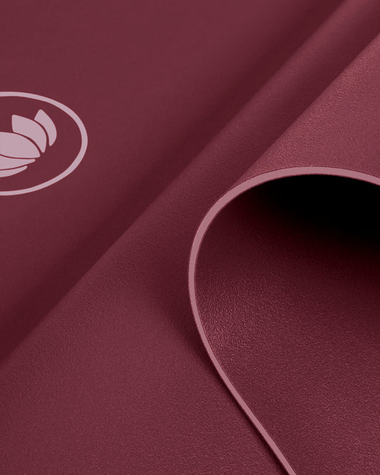 Dark Cranberry - Arise Yogamatte aus Naturkautschuk detail | Lotuscrafts