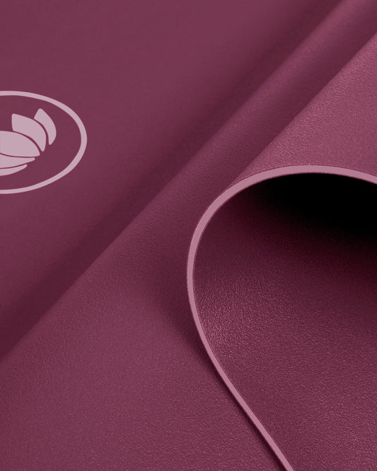 Dark Cranberry - Arise Yogamatte aus Naturkautschuk detail | Lotuscrafts