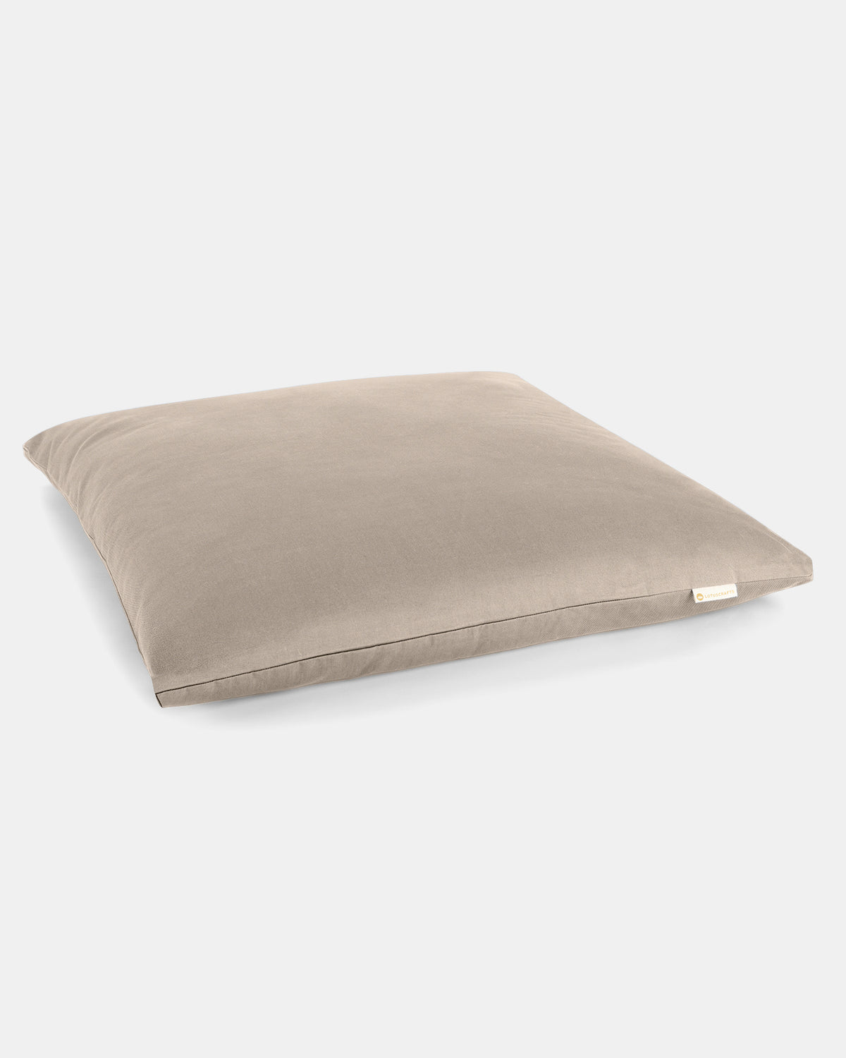 Light Taupe - 7 cm Meditationsmatte seitlich | Lotuscrafts