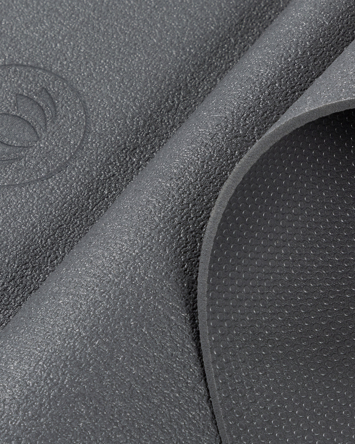 Anthrazit - Anthracite Detailbild Zoom In Oberflächen Struktur Yogamatte Mudra Pro
