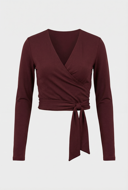 Amina Wrap Top