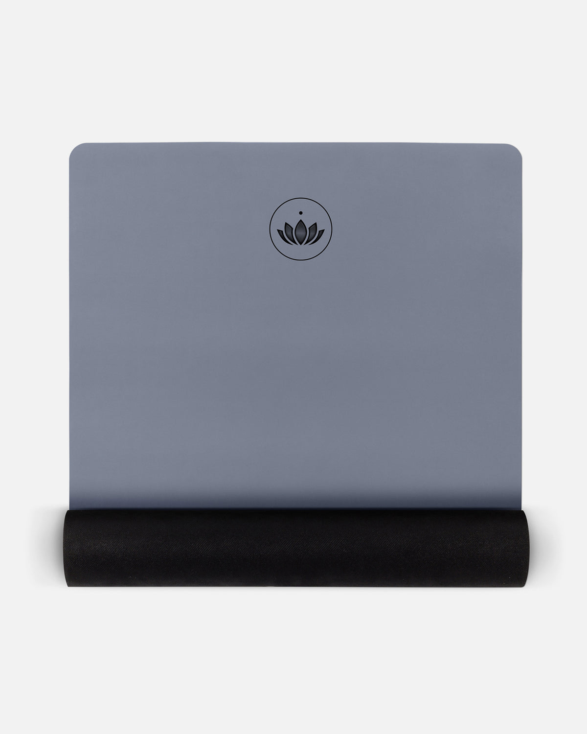 Indigo Dust - Yogamatte PURE halb aufgerollt, Ansicht von oben | Lotuscrafts